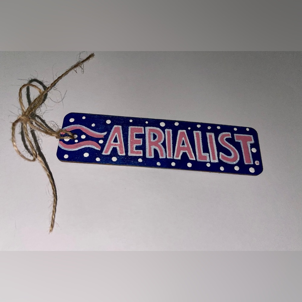 Hand Painted Aerialist Bookmark